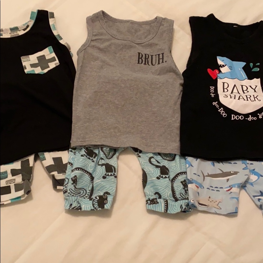 Sleeve Tank Set Boys 18-24 Months